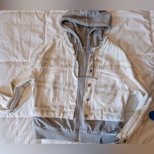 FATE Jean faux Layered jacket/hoodie